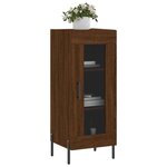 vidaXL Buffet Chêne marron 34 5x34x90 cm Bois d'ingénierie