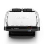 Tefal optigrill elite gril electrique 12 programmes automatiques fonctions aliments congelés inox/noir gc750d12