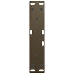 vidaXL Pieds de table basse en forme de V  2 pièces  acier naturel  38 x (42-43 3) cm