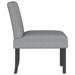 vidaXL Fauteuil sans accoudoirs gris clair tissu