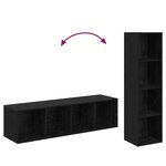 vidaXL Ensemble meuble TV 2 Pièces Chêne noir 37 x 37 x 142.5 cm