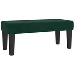 vidaXL Sommier à lattes de lit avec matelas Vert foncé 100x200 cm