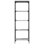 vidaXL Bibliothèque à 5 niveaux sonoma gris 59x35x171 cm