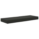 vidaXL Coussin de Siège d'Extérieur Noir 111 5 x 40 x 8 cm