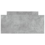 vidaXL Cadre de lit gris béton 100x200 cm bois d'ingénierie