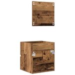 vidaXL Cabinet de Salle de Bain Bois Ancien 41 x 38.5 x 45 cm