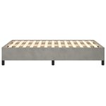 vidaXL Cadre de lit sans matelas gris clair 120x190 cm velours