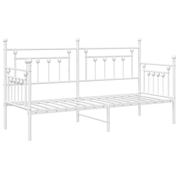 vidaXL Lit de jour Blanc 80x200 cm Acier