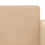 vidaXL Canapé-lit pour enfants Crème Peluche douce