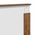 vidaXL Tête de lit Bois Ancien 120 cm Bois d'ingénierie