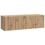 vidaXL Meuble TV mural 98 x 31 x 30 cm Chêne artisanal