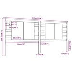 vidaXL Tête de lit Blanc 166x4x100 cm Bois massif de pin