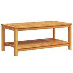vidaXL Table d'appoint Marron 110 x 55 x 45 cm Bois d'Acacia Massif