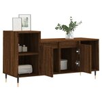 vidaXL Meuble TV Chêne marron 100x35x55 cm Bois d'ingénierie