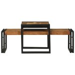 vidaXL Set de 2 Tables Basses en Bois Massif d'Acacia