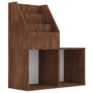 vidaXL Porte-revue pour enfants Chêne marron 71x30x78 5 cm