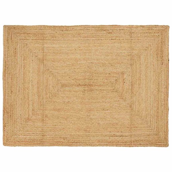 vidaXL Tapis de zone Beige 120 x 170 cm Jute