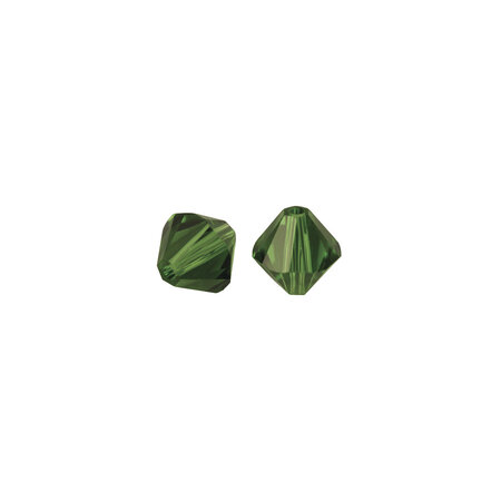 Perle cristal swarovski vert foncé ø 8 mm