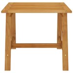 vidaXL Table à dîner de jardin 88x88x74 cm Bois d'acacia massif