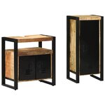 vidaXL Ensemble de mobilier de salle de bain avec étagère 2 Pièces
