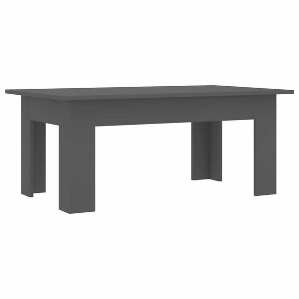 vidaXL Table basse gris 100x60x42 cm bois d'ingénierie