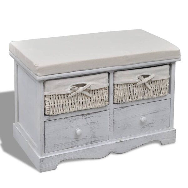 Banc banquette de rangement blanc 62 x 33 x 42 cm bois de paulownia 02_0021242