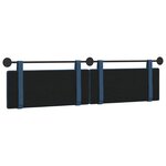 vidaXL Tête de lit suspendue Bleu Tissu
