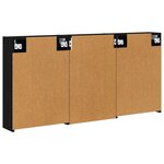 vidaXL Ensemble de Meubles de Salle de Bain 3 Pièces 126 x 16 x 62.5 cm