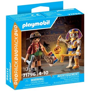 PLAYMOBIL 71796 - Duo : Chasseur de trésors momie et accessoires