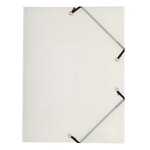 10 Chemises à élastique 3 rabats Polypropylène Crystal Colours A3 Coloris aléatoires EXACOMPTA