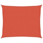 vidaXL Voile d'ombrage 160 g/m² Terre cuite 2 5x3 m PEHD