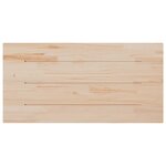 vidaXL Dessus de table blanc 110x55x2 5 cm bois de pin massif