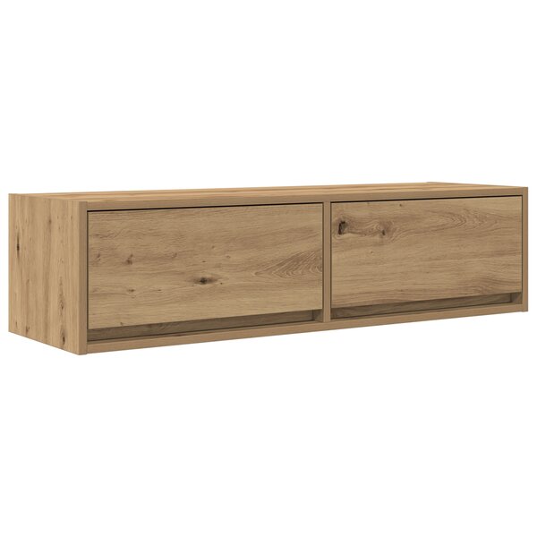 Meuble TV vidaXL en chêne artisan de 100x31x25 5 cm en bois d'ingénierie