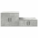 vidaXL Armoire de rangement Gris béton 103 x 41 x 40 cm