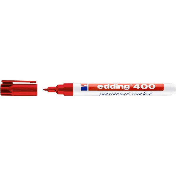 Marqueur Permanent 400 Rouge Pointe Fine 1 mm EDDING