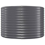 vidaXL Lit surélevé de jardin Acier enduit de poudre Anthracite