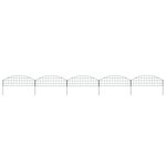 vidaXL Ensemble de clôture de jardin arquée 77 3x26 cm vert
