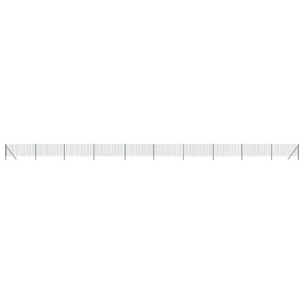 vidaXL Clôture en treillis métallique vert 1x25 m acier galvanisé