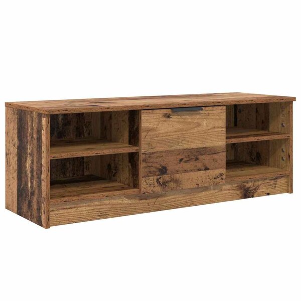 vidaXL Meuble TV Bois Ancien 102 x 35 x 36 5 cm Bois d'ingénierie