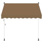 vidaXL Auvent rétractable manuel Beige 100 cm