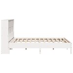 vidaXL Lit bibliothèque sans matelas blanc 180x200 cm bois pin massif