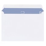 Boîte de 500 enveloppes blanches 162 x 229 mm format c5 avec bande protectrice  sans fenêtre - maxiburo