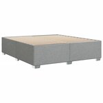 vidaXL Cadre de lit sans matelas gris clair 180x200 cm tissu