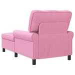 vidaXL Chaise longue avec coussin Rose 91 x 157 x 91 cm tissu
