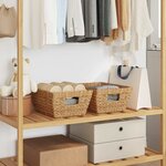 vidaXL Paniers de rangement 2 Pièces Naturel 38 x 28 x 15 cm