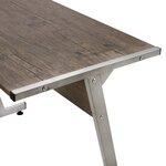 vidaXL Bureau d'angle marron bois d'ingénierie