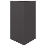 vidaXL Jardinières 2 Pièces noir triangulaire 50x43x75 cm acier