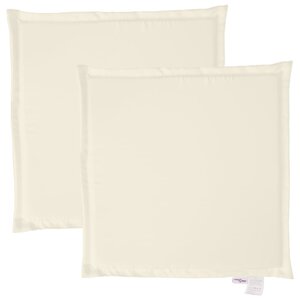 vidaXL Coussins de siège de jardin lot de 2 crème 45x45x2 cm carré
