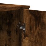 vidaXL Buffet chêne fumé 78x35 5x74 5 cm bois d'ingénierie