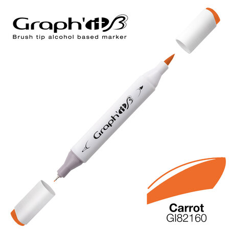 Marqueur manga à l'alcool Graph'it Brush 2160 Carrot